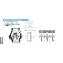 Simplex Draht Seil Clips Serie für Marine Hardware